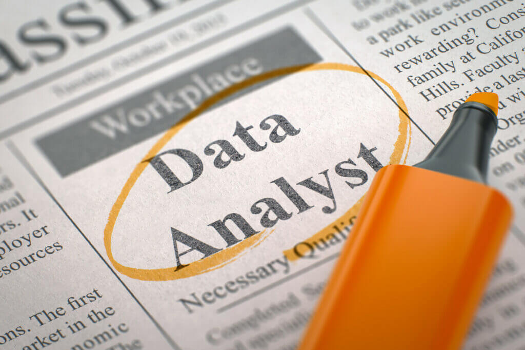 Data analyst job ad